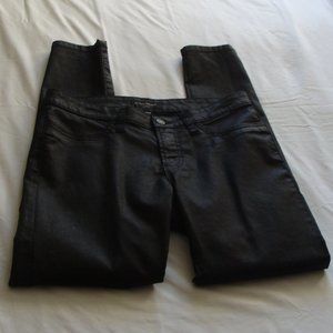 BANANA REPUBLIC Black "COATED LEGGING" Pant/Jeans Sz 29/8